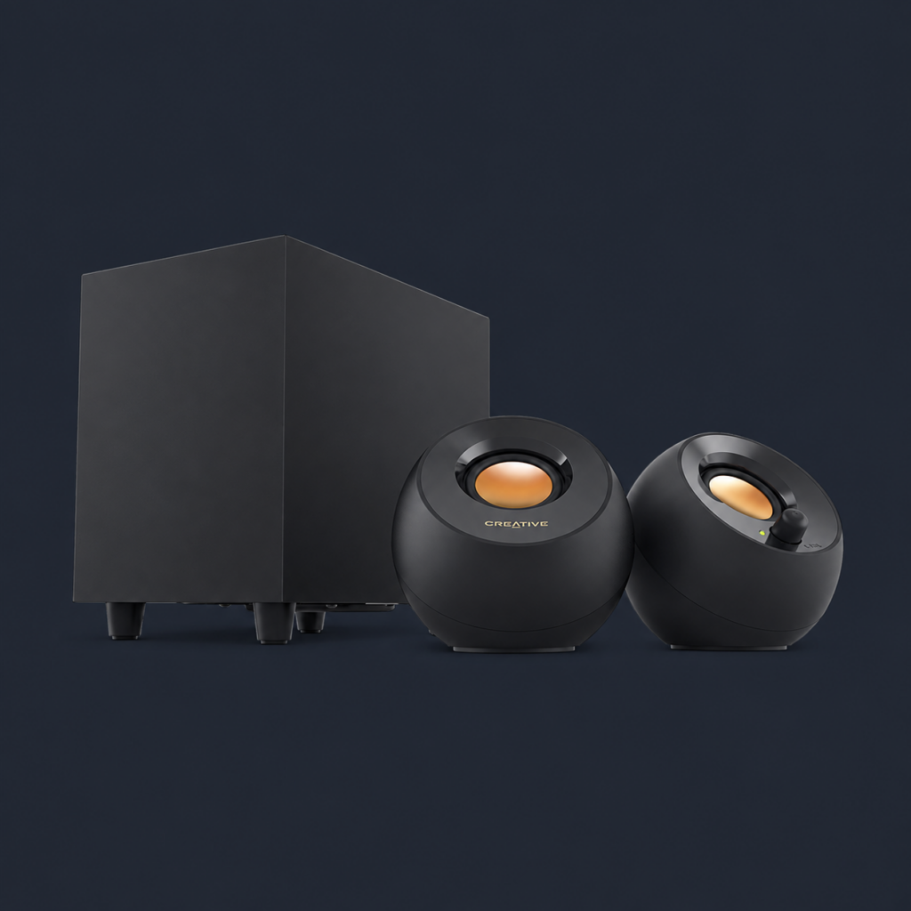 Creative Pebble Plus 2.1 desktop speakers with subwoofer