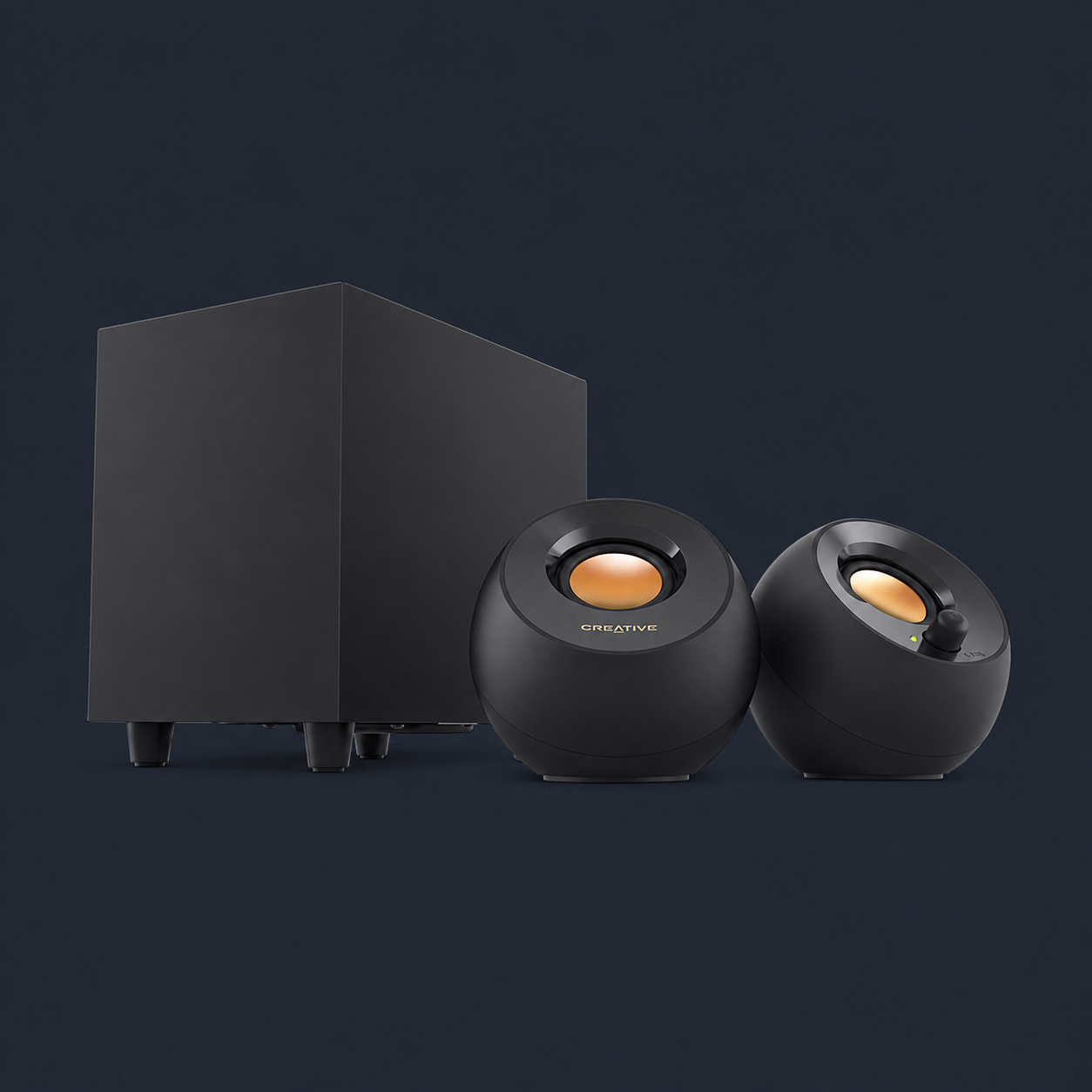 Creative Pebble Plus 2.1 desktop speakers with subwoofer